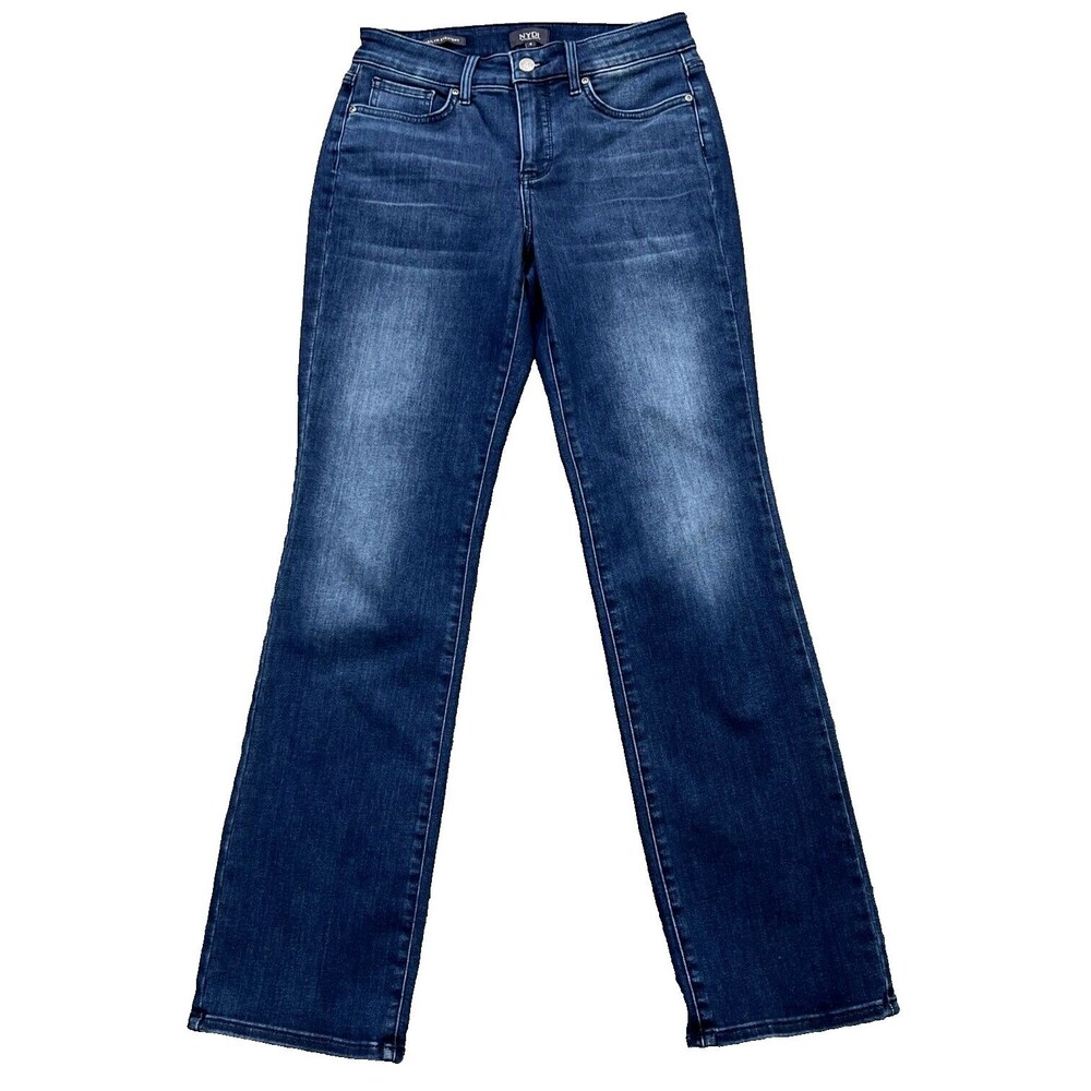 NYDJ Jeans Blue Lift Tuck Marilyn Stretch Straight Women's Size 4